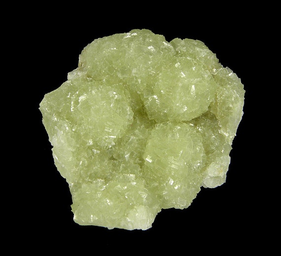 Prehnite casts after Anhydrite w/“Phacolite” twinned Chabazite & Pumpellyite / Locality - Prospect Park Quarry, Passaic County, New Jersey