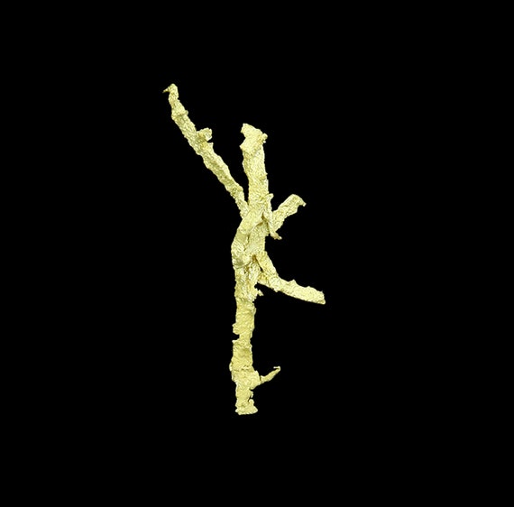 Gold / (ala a walking stick insect) / Locality - Little Johnnie Mine (Ibex Mine), Leadville, Lake County, Colorado