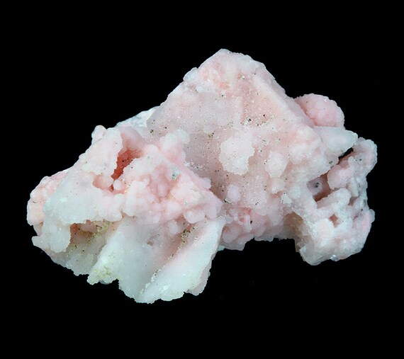 Rhodochrosite with Quartz “casts” after Anhydrite / Locality - Sunnyside Mine, near Gladstone, San Juan County, Colorado