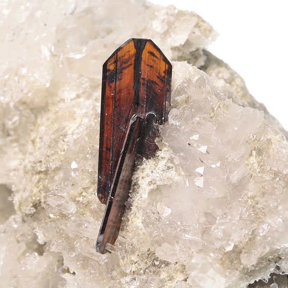 Brookite on Quartz / Locality - Kharan District, Balochistan, Pakistan