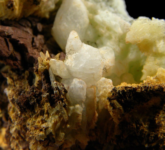 Hopeite (!!) (first known specimens from South America!) with Phosphophyllite / Locality - Huayllani mine, Bolivia