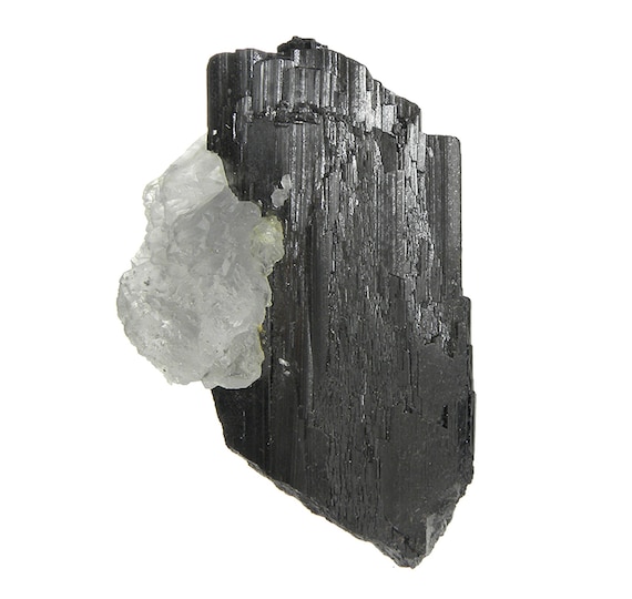 Hubnerite with Fluorite (rare locality specimen) Locality: Himalaya Mine, Mt Illimani, Murillo Province, La Paz Department, Bolivia