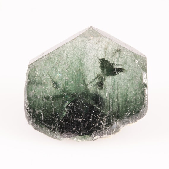 Apatite (gemmy bi-colored crystal) - Ganadao, Mohmand District, Khyber Pakhtunkhwa Province, Pakistan