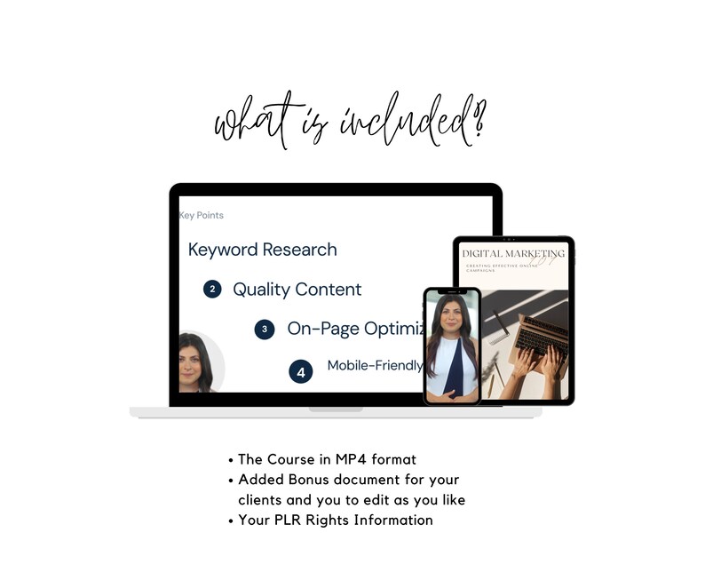 PLR Digital Marketing 101 Course Etsy