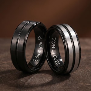 Mens ring, Rings for men, Personalized Wedding, Gift for boyfriend, Gift for him, Promise ring for him, Gift for Husband, Men Wedding Band.