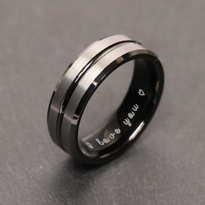 Herenring, ringen voor mannen, gepersonaliseerde beloftering voor mannen, cadeau voor vriend, beloftering voor hem, beloftering voor hem, aangepaste herenring
