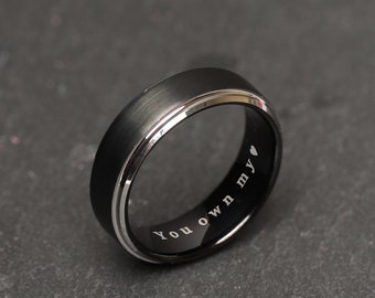 Personalized Promise ring for him - Unique Ring for Husband - Husband birthday gift - Custom Ring for men  - Gift for him - Promise ring