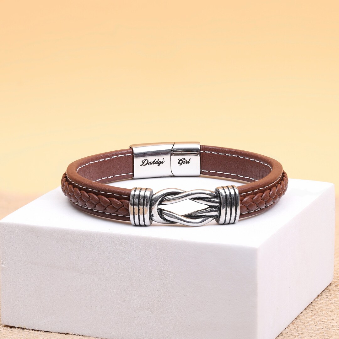 LEATHER SIGN STUD BRACELET MILIEU GREEN LEATHER SIGN STUD BRACELET MILIEU GREEN