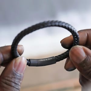 Papa-armband met verborgen boodschap - Gepersonaliseerd cadeau voor mannen - Verjaardagscadeau echtgenoot - Cadeau voor vriend - Cadeau voor hem - Herenarmband