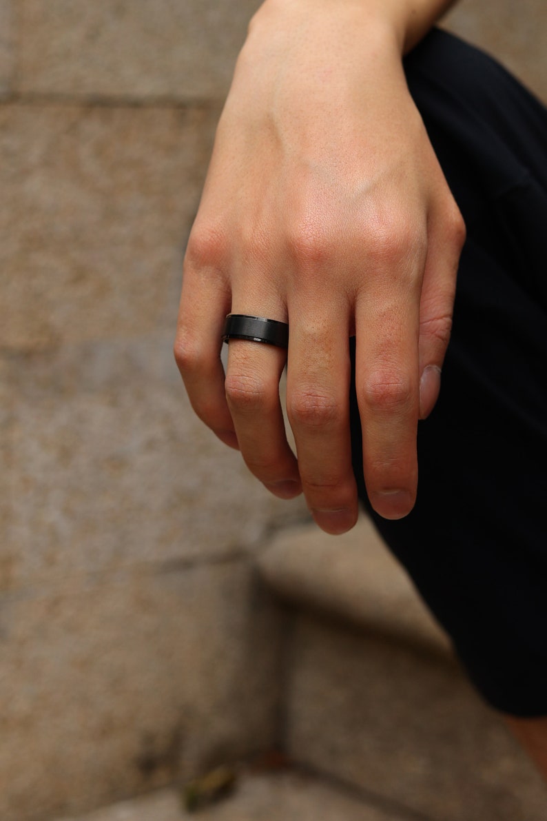 Personalized Ring for Men Promise Ring for Him Boyfriend Etsy