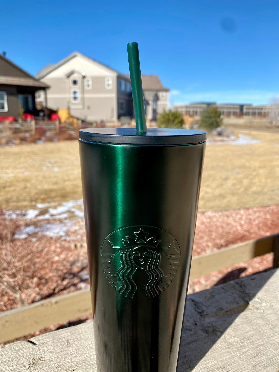 Limited Edition Starbucks Tumbler Ombré Black/Dark greenNew Etsy