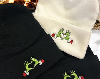 Grinchy Christmas beanie