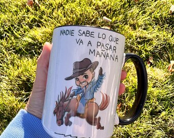 Bad Bunny Mug| Mug Perfect For Coffee, Tea|Nadie sabe lo que pasará mañana