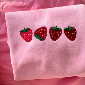 Embroidered Blouse - Strawberry