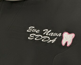 Dental Assistant Sweatshirts , custom embroidered personalized gift for certified dental assistant RDA, RDH,EDDA
