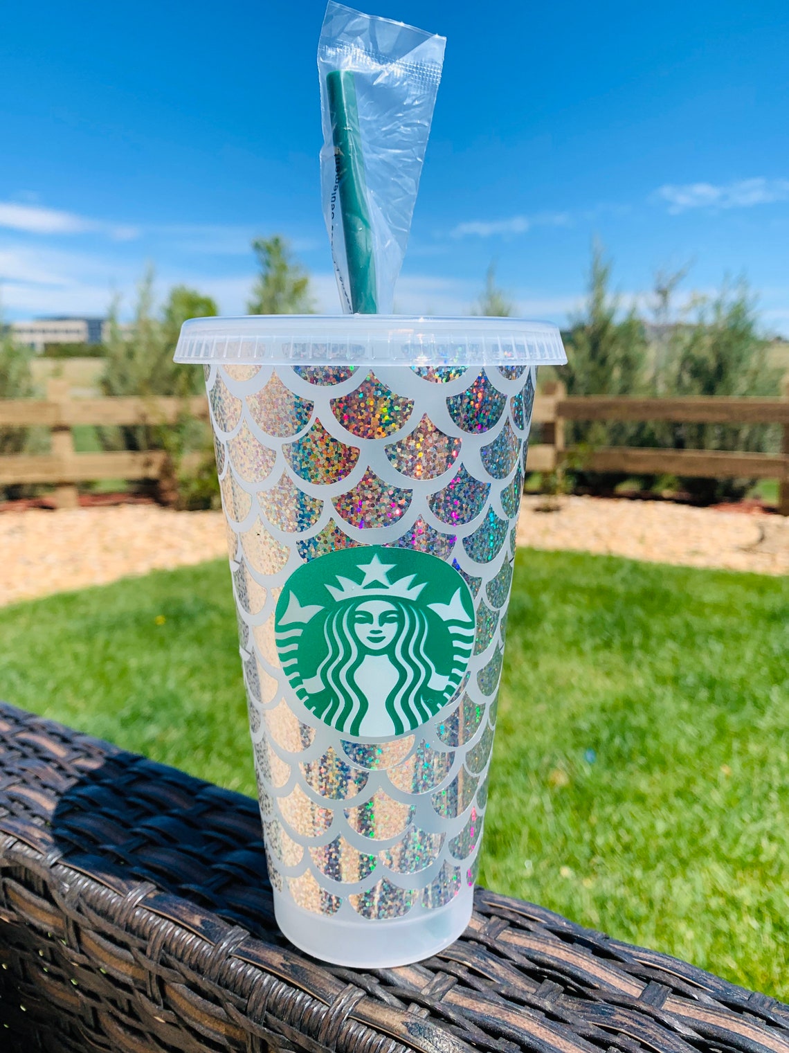 Full Mermaid Starbucks Cup Mermaid Starbucks tumbler Etsy