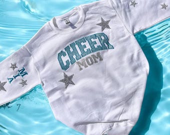 Personalized Cheer Mom Sweatshirt| Cheer sweatshirt| Competition Day sweatshirt|cheer gift|comp day