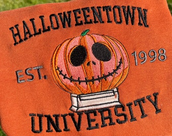 Halloweentown university embroidered sweatshirts| Cute Halloween sweatshirts