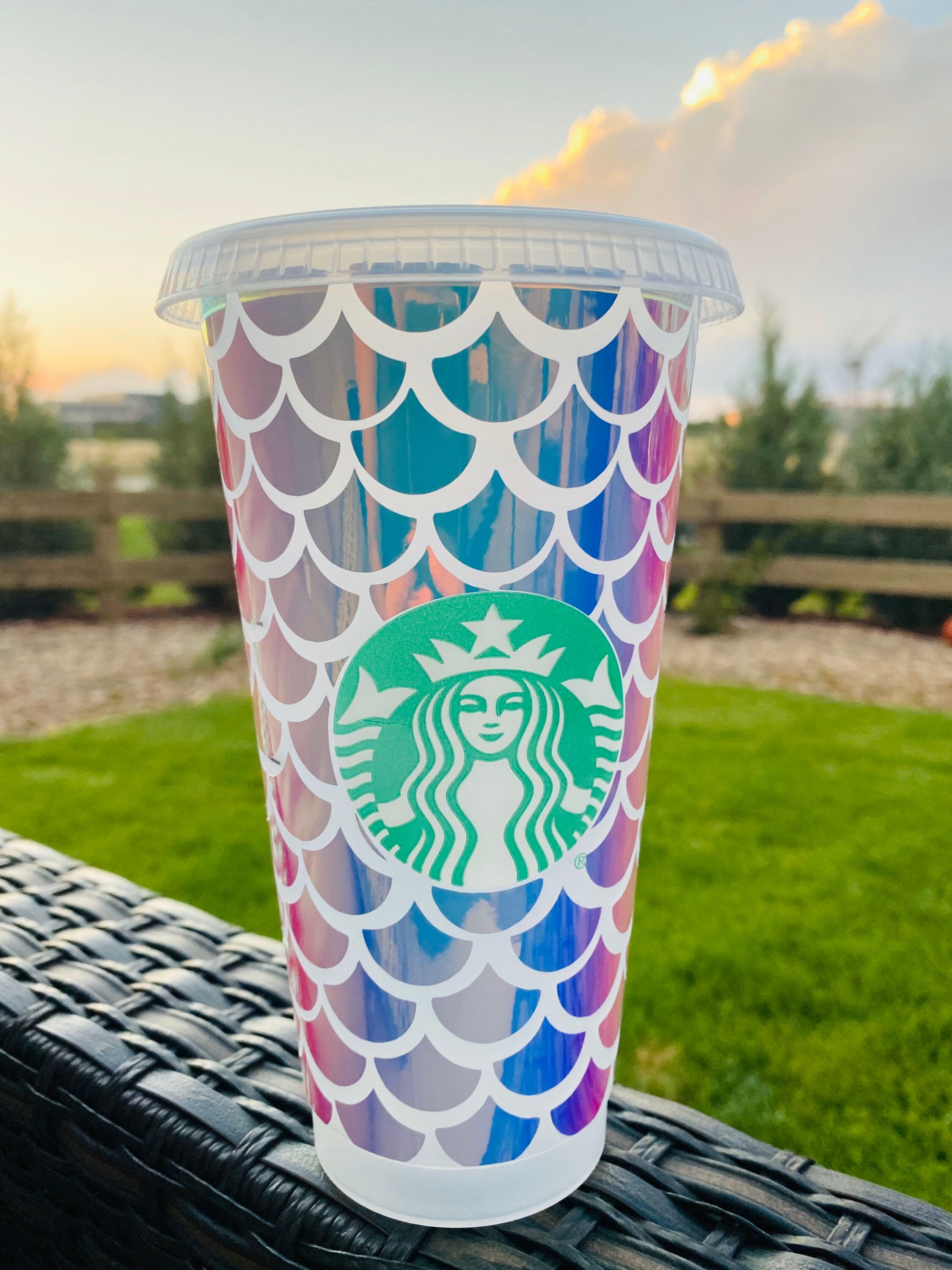 Full Mermaid Starbucks Cup Mermaid Starbucks tumbler Etsy