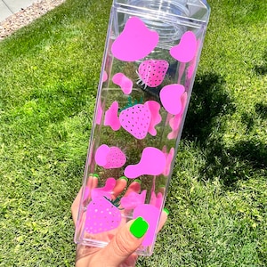 Clear Milk Carton Water Bottle Drinkware Cup, Gifts for her