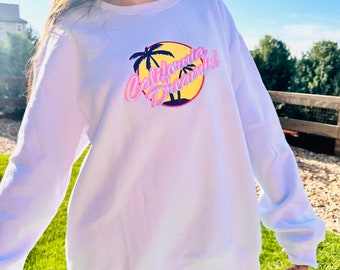 California Dreaming embroidered sweatshirt