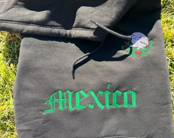 Mexico embroidered hoodie