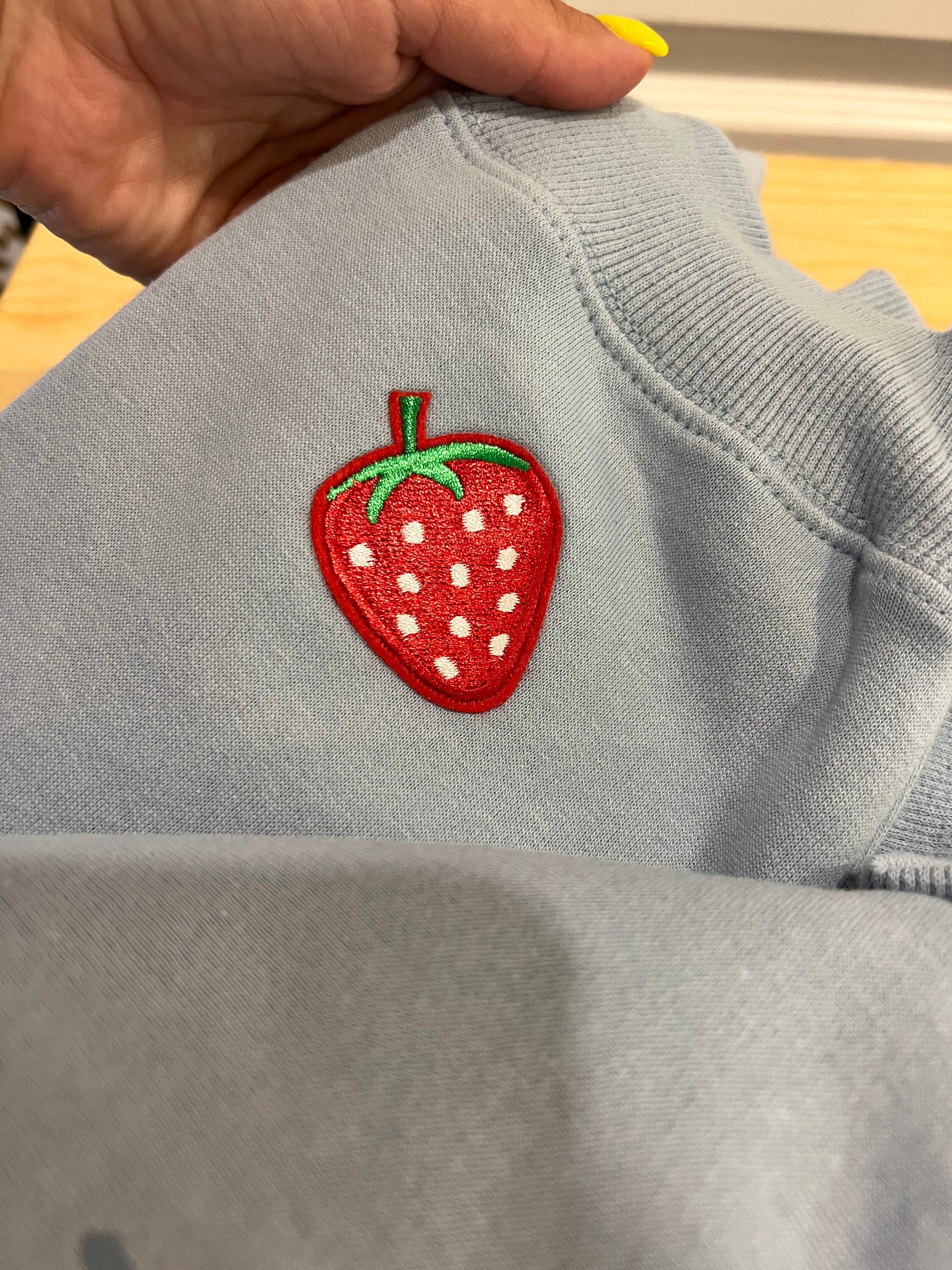 Strawberry Festival Embroidered Sweatshirts/strawberry