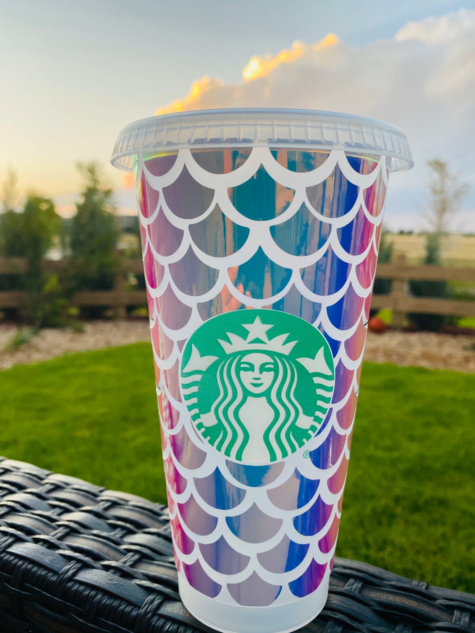Full Mermaid Starbucks Cup Mermaid Starbucks tumbler Etsy