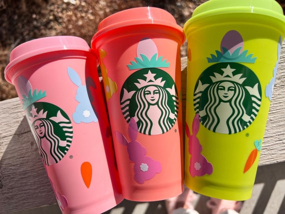 Lot of 5 Starbucks Red Christmas Sweater Coffee Reusable Hot Cup Tumbler 16  oz