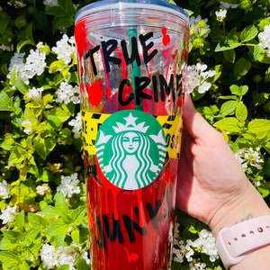 True Crime Junkie Starbucks Snow Globe Tumbler
