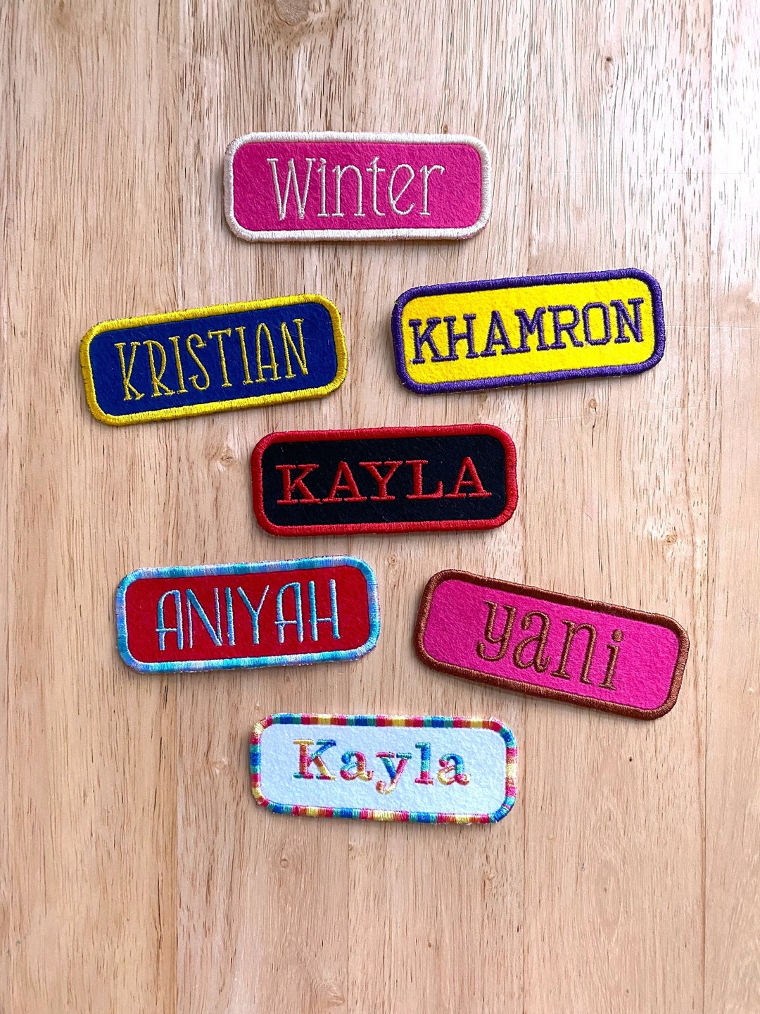 Custom Name Patch Embroidery Ironon Patches Embroidered Sewin Patch