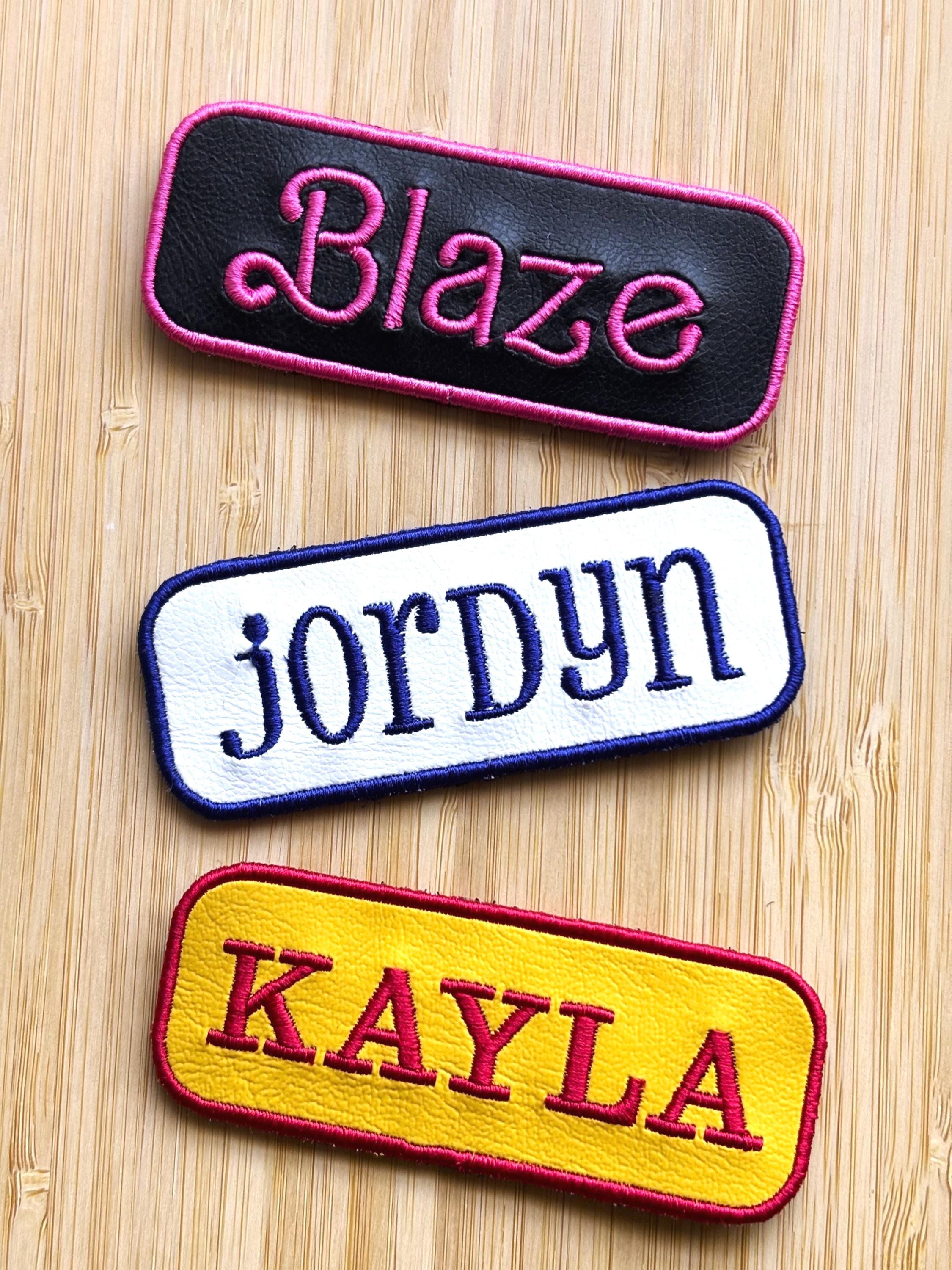 Custom Embroidered Name Patch: Marine Vinyl Hook-loop Tag, 3 Sizes - Etsy