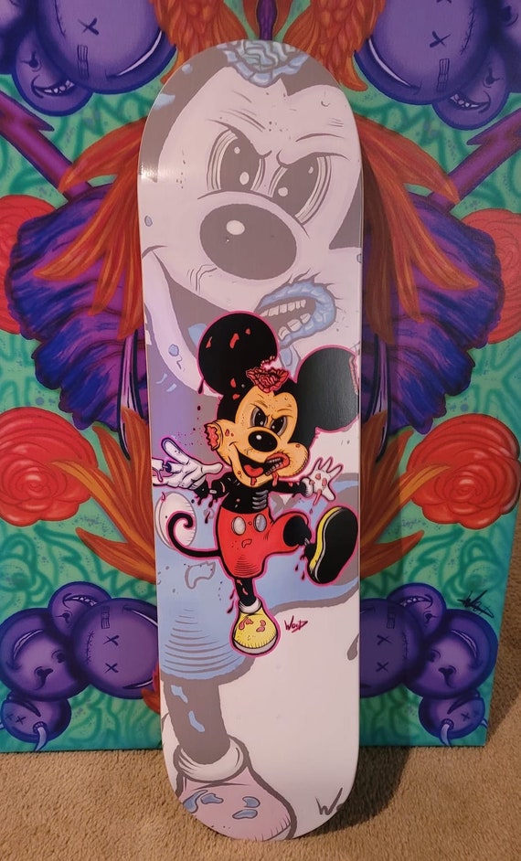 Zombie Mickey Skateboard Deck - Etsy