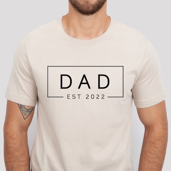 Personalized Dad Est Shirt, Gift For New Dad, Dad Hospital Shirts, First Father's Day Tee, Custom Dad Sweatshirt, Cute Best Dad Tees