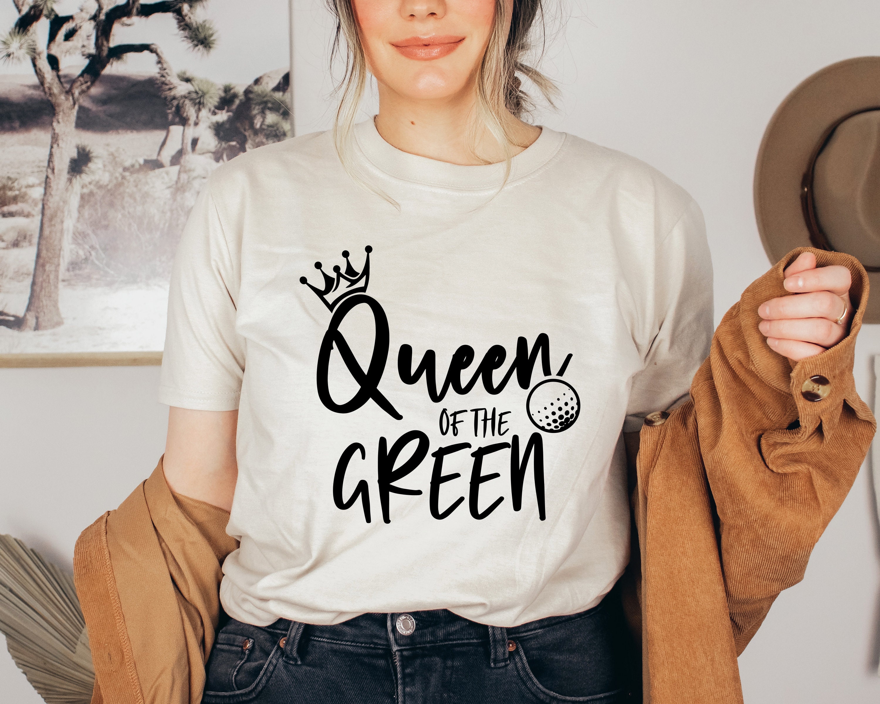 Queen of the Green Golf Shirt Women's Golf Shirt Girls - Etsy
