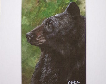 Bear Totem - Matted Giclee Art Print