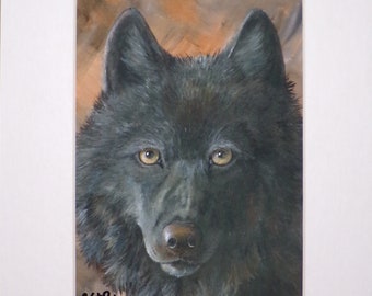 Wolf Totem - Matted Giclee Art Print