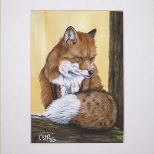 Fox Totem - Matted Giclee Art Print