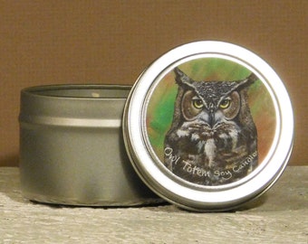 Owl Totem - 4 oz Soy Candle