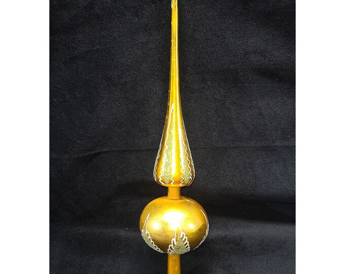 Vintage Glass Finial Spire Tree Topper Italy Etsy