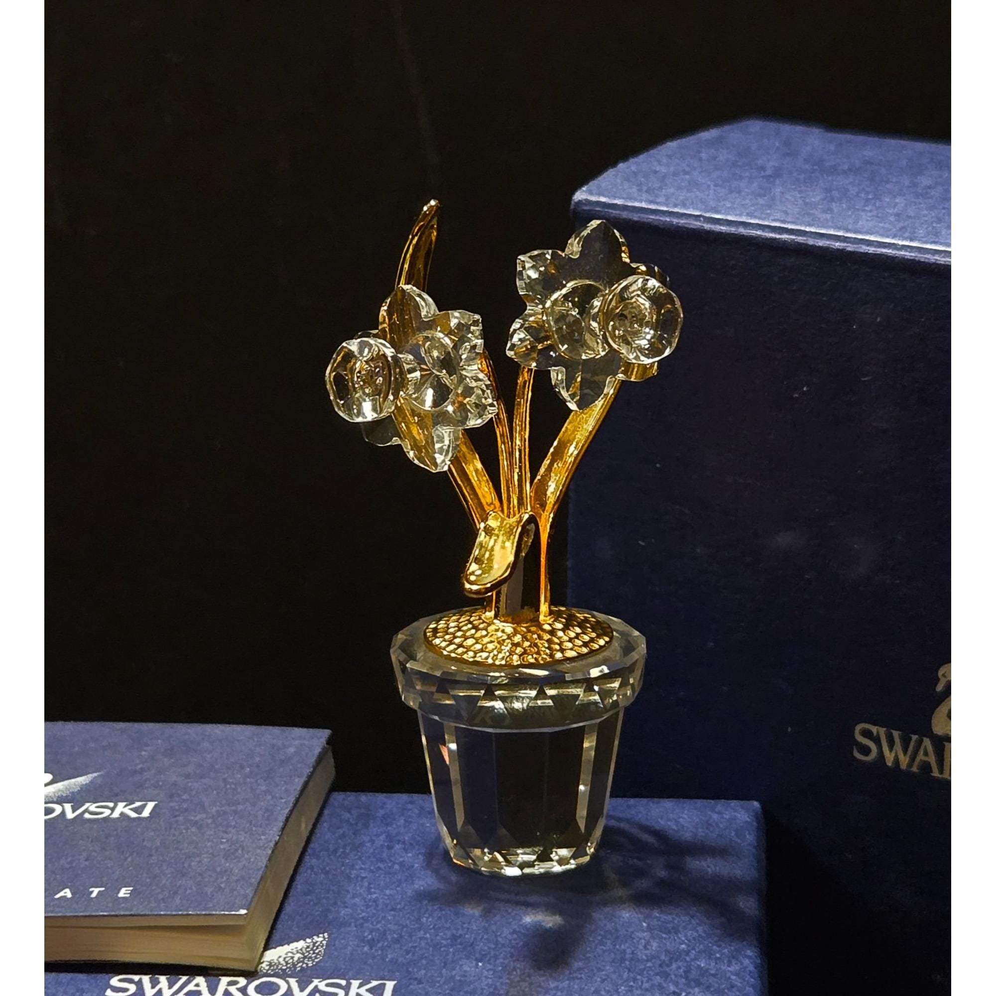 Swarovski crystal flower figurines - Etsy 日本