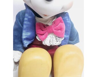 大型ディズニー ミッキー＆ミニーマウス オルゴール付き磁器製ゼンマイ
