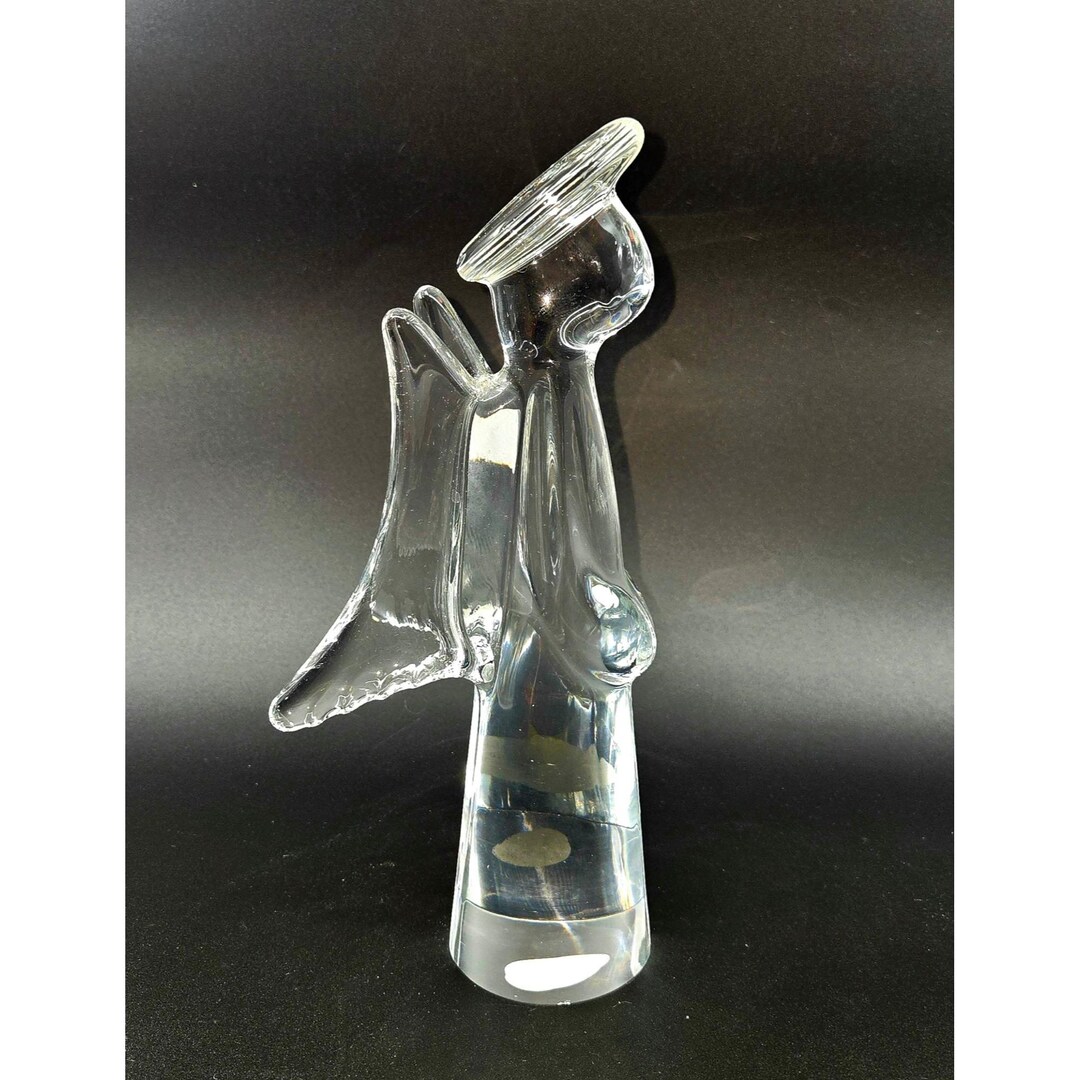 Crystal Angel Figurine With Halo & Wings 9