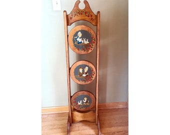 Présentoir à Gâteaux Et Plantes 3 Niveaux – Fer Forgé Bronze – Style Rustique