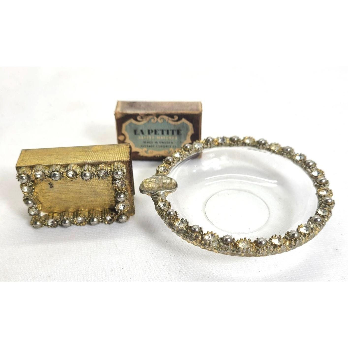「#期間限定」のおすすめ人気ランキング Regency Hollywood 30s Personal Match & Ashtray Rhinestone 小物