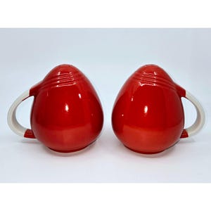 Large Halls Chinese Red Pert Salt and Pepper Shaker Set