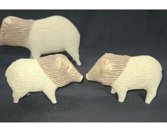 素焼き、民芸陶器の豚/豚の家族 - Etsy 日本