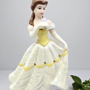 Estatueta de cerâmica da Bela da Disney, 6&quot; elegante e colecionável