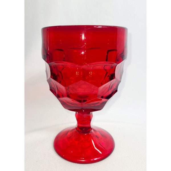 Viking glass Red Georgian 12 oz goblet 5.75" more available