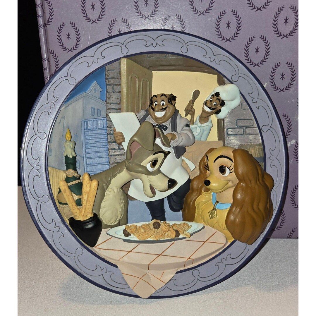 Disney Lady and the Tramp Bella Notte Collectors Plate 3-D, 8.5" - Etsy ...